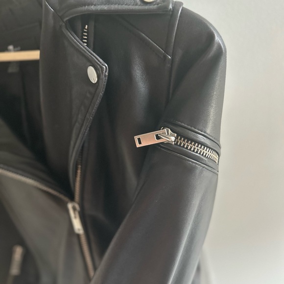 7 for all mankind Leather Jacket Size S - Picture 5 of 6